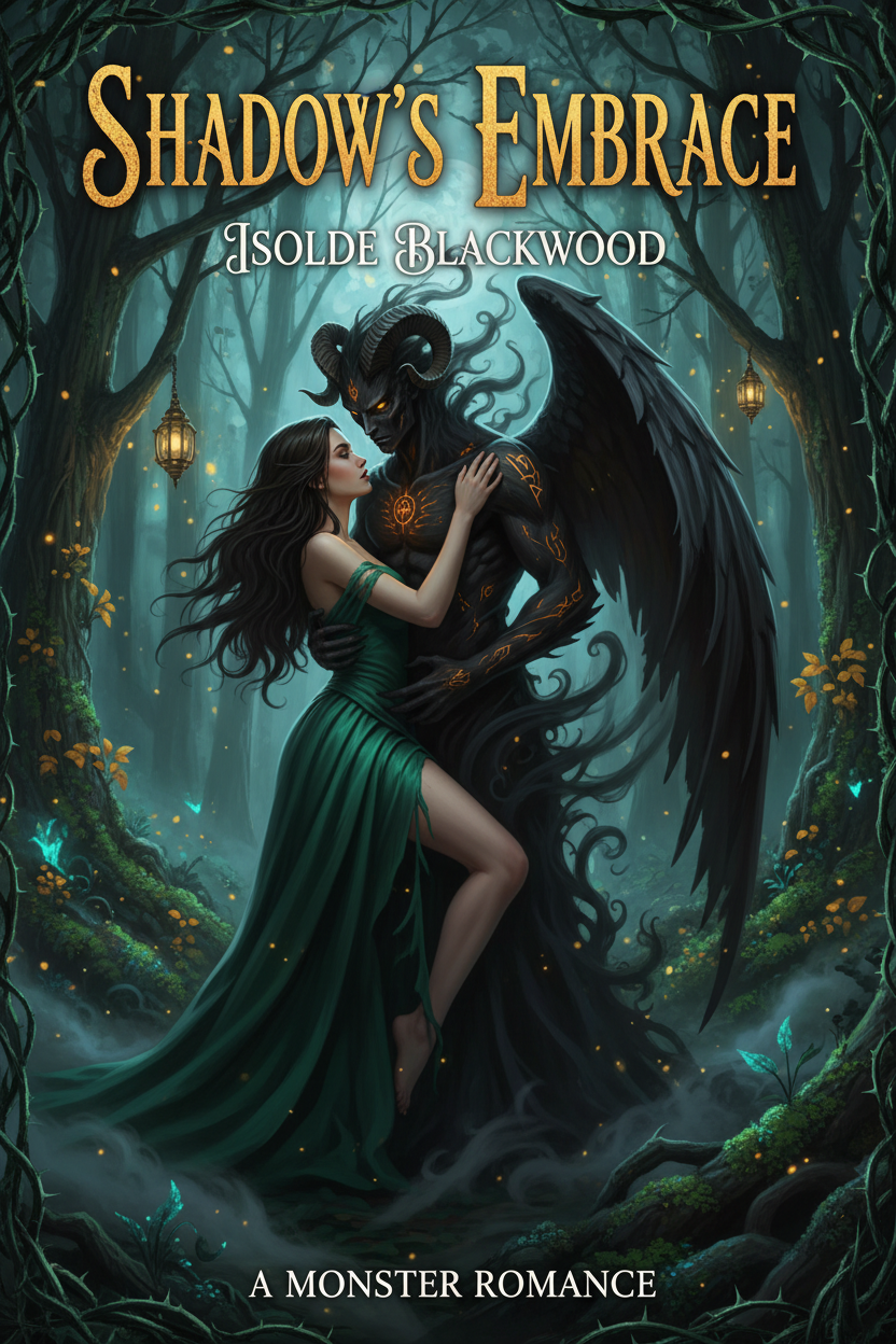 Shadow's Embrace dark fae monster romance ebook cover