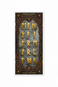 Runes printable bookmark Elder Futhark design