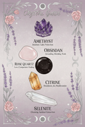 Crystal Guide Poster printable witchcraft wall art
